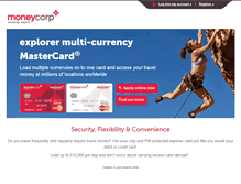 Tablet Screenshot of moneycorpcard.com